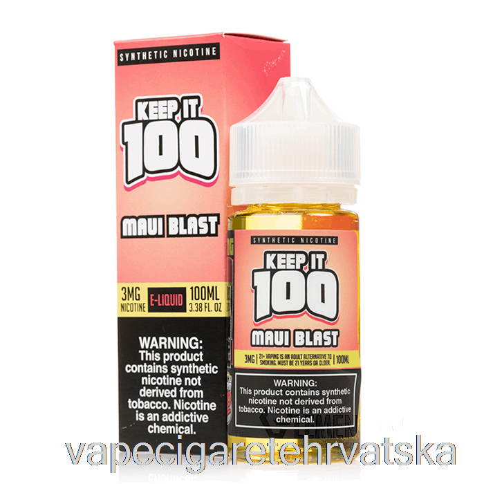 Vape Cigarete Maui Blast - Keep It 100 E-tekućina - 100 Ml 0 Mg
